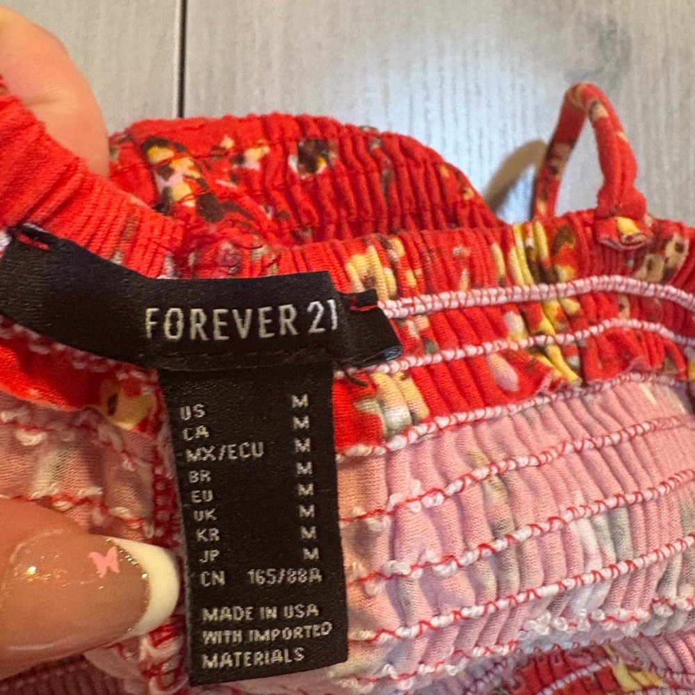 Forever 21 red stretchy dress - Picture 4 of 4